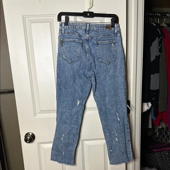 Paige Noella Blue Distressed Women's Jeans - Picture 2 of 2